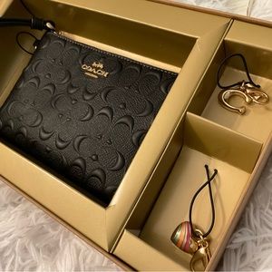 Coach Corner Wristlet